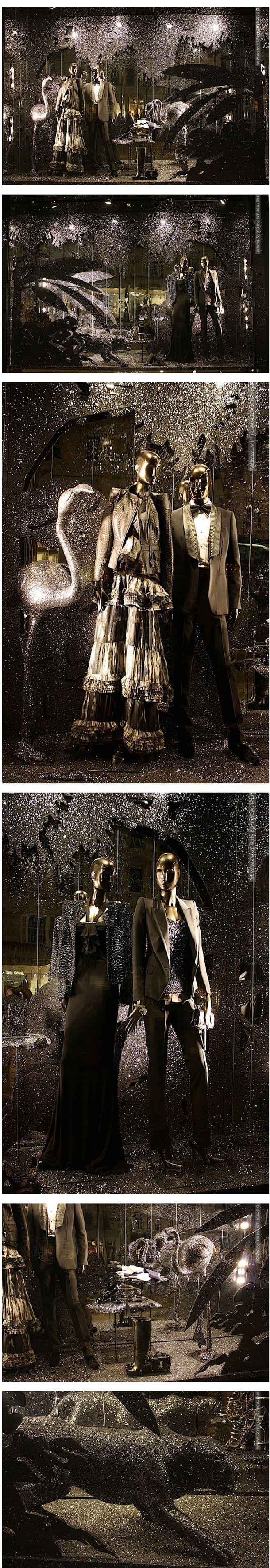 Roberto Cavalli橱窗展示，...