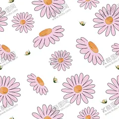 菊花 【酷图网】数码印花,服案图案,四方连续,印花无缝拼接,面料印花图案,印花设计,家纺印花,女装,连衣裙,少淑,手绘,个性,波点,几何,菊花,童装,设计,其他