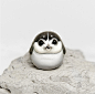 Seal Figurine OOAK Handmade Polymer Clay Animal Totem
