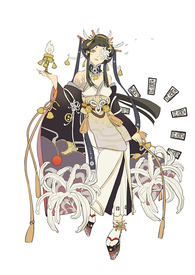 【旧图】百绘罗衣-玉藻前荒酒吞彼岸花_颗...
