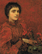 Study in red, Emily Gertrude Littlejohns Bartlett - Charles W. Bartlett