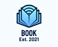 Online Learning Book logo design