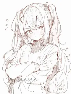 按照自己认为美的方式活下去#草稿流 #线稿上色 #临摹线稿 #少女线稿 #我的日常 #打卡一下 #人物线稿 #黑白线稿 #线稿 #上色 #绘画 #ai绘画 #头像分享 #女生头像 #动漫 #二次元 #插画 #双马尾 - 小红书