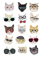 Cat Toys - Cats with Glasses Hanna Melin Animal Humor Funny Fantasy Poster (Choose Size, Print or Canvas) -- Details can be found by clicking on the image. (This is an affiliate link)