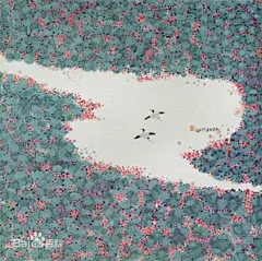 【画家陈家泠国画作品欣赏】
  陈家泠1963年毕业于浙江美术学院，最初学习的是人物画，上个世纪七十年代时师从陆俨少先生学习画山水、书法、后攻花鸟画。八十年代开始吸收中国古代壁画和外国水彩的技法，且经过了反复的研究和实践，创造出了具有中国哲理性，兼有印象派、抽象派及表现主义特点的现代国画新流派。在二十世纪七十年代左右成名的那一辈画家中，陈家泠可说是非常&quot;另类&quot;的一位。