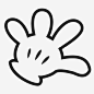 米奇的手纪念品手套图标_88ICON https://88icon.com 米奇的手 纪念品 手套 四个手指 迪斯尼乐园 服装 角色
