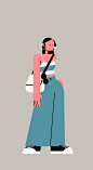 Two Styles of Girls illustrations : This project is a try that I can design illustrations by 2 different styles.2 Styles are Characteristic and Flat(Straight). Colors of Two illustrations is simple and same. But I tried to make different graphic roles and