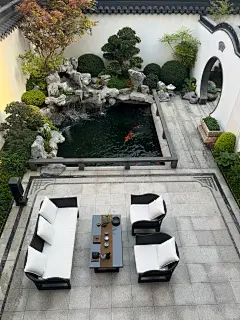 110平中式庭院！