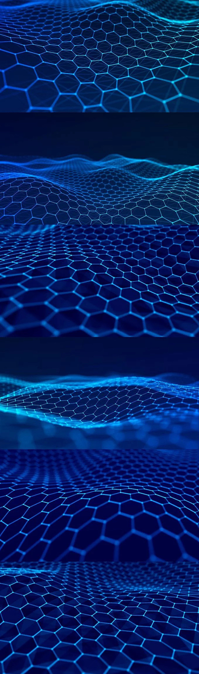 大数据背景蜂巢网格波浪底纹 Futuri...