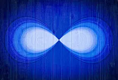 在木材上, 蓝色, 皇家蓝, 木, 三个物种, 明信片, 海报, 装饰, 冥想