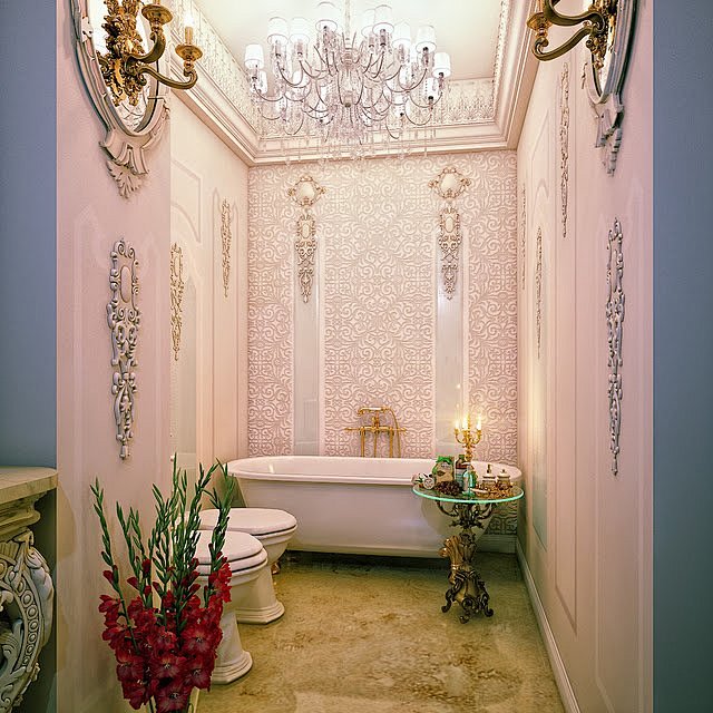 复古与现代结合的浴室(卫生间)设计(2)...