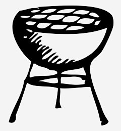 烧烤肉手绘图标_88ICON https://88icon.com 烧烤 肉 手绘 火焰 火 烹饪 后院