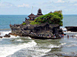 巴里島，岩石上的海神廟。 #景點#