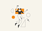 now I can, Timo Kuilder, dribbble, motion graphics, animation, motion design, gif, woman, geometry, triangles, round, square