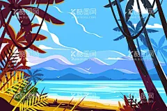 手绘风景插画  - 源文件下载【酷图网】风景画,风景插画,游戏场景,动漫风景,矢量风景插画,郊外风景,田野,雪山,沙漠,手绘,插画,风景,郊游,原野,夏季,草原,田边,春天,樱花,花,远景,树,矢量,云朵,场景,踏青,外景,自然,绿色,粉色,聚会,交友,交际,插画素材,矢量素材,意境风景,山水风景,背景,桌面背景,蓝天,背景底图
