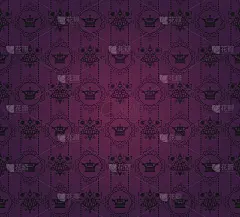 织锦装饰墙纸，紫色背景