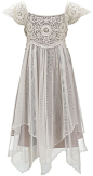 Cordelia Pearl Beaded Lace Dress