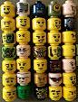 Lego heads.