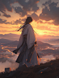 【人世间-夕垂6】日落人如画，清风醉晚霞。