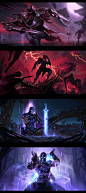 Legends of Runeterra（直播里的那个卡牌游戏）里的一些卡面绘 ​​​​