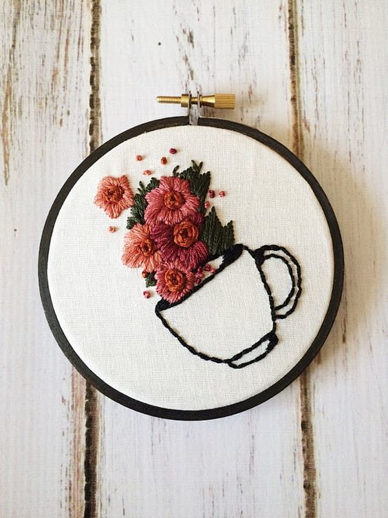 Coffee Embroidery Ha...