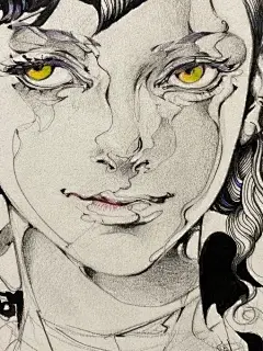 我也是个战士 我也要悲伤。#插画 #手绘 #审美积累 - 抖音