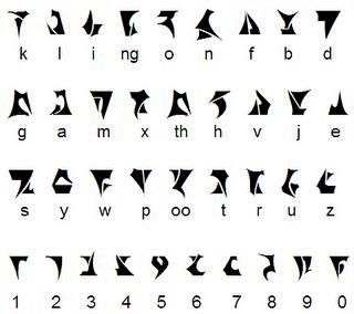 符文 Klingon alphabet ...