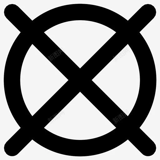 交叉离开退出图标 标识 标志 UI图标 设计图片 免费下载 页面网页 平面电商 创意素材-花瓣网