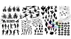 万圣节 【酷图网】女巫,eps,鬼,枯树,图片,格式,背景,矢量图,模板,模版,万圣节,蜘蛛,骑扫把,矢量,文件,下载,素材,猫,剪影,城堡,图形,元素,怪物,halloween,蝙蝠,背景图