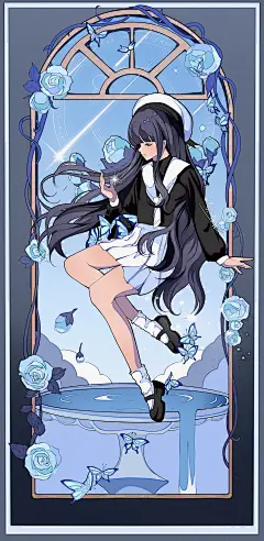cr.Lofter@杀手梦游_220715_魔卡少女樱 大道寺知世 同人 女生 插画