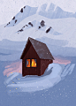 雪的世界！10款风景插画灵感 - 优优教程网
