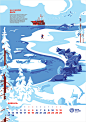calendar oil Gas fuel sea Platform Arctic snow ice ship-09