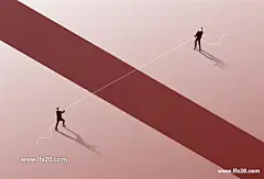 商务男士简单色调目标拔河简约空间插图插画AI矢量素材_商务插画_素材下载-乐分享素材网