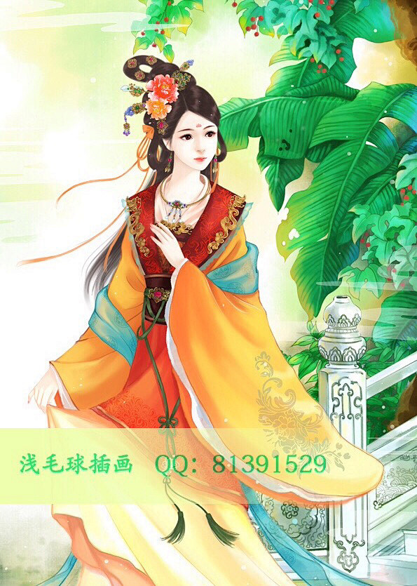 古风手绘插画