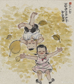 可卡久采集到水墨 童