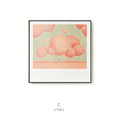 三小姐 温馨卡通创意装饰画儿童卧室床头挂画客厅餐厅背景墙壁画-tmall.com天猫