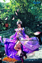 金山游戏《剑侠情缘》剑网峨眉门派女弟子Cosplay紫色动漫女古装 － 下午，发现喜欢