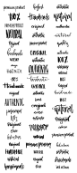 Handdrawn Logo Creator Bundle: Get inspiration for your next project with these printable templates!: 
