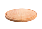 round wooden cutting Board isolate.