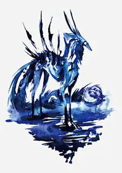 矢量蓝色水彩怪兽eps免抠素材_新图网 https://ixintu.com 魔兽 水彩 矢量怪兽 卡通 手绘 怪兽免扣PNG图 怪兽PNG矢量图 蓝色