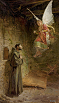 《Visión de San Francisco de Asís》 (1888)
by__[西班牙] Luis Menéndez Pidal (1860-1932) ​​​