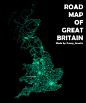 Road Map of Great Britain.