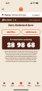 Burger King My code screen