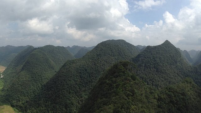 登上石上山林的观景台，远眺四周景色。,s...