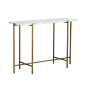 Solana Console Table in White by Sunpan