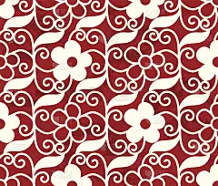 无缝隙中国背景螺旋涡交叉藤叶花