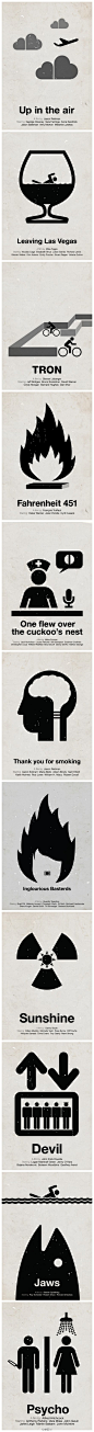 Pictogram movie posters..