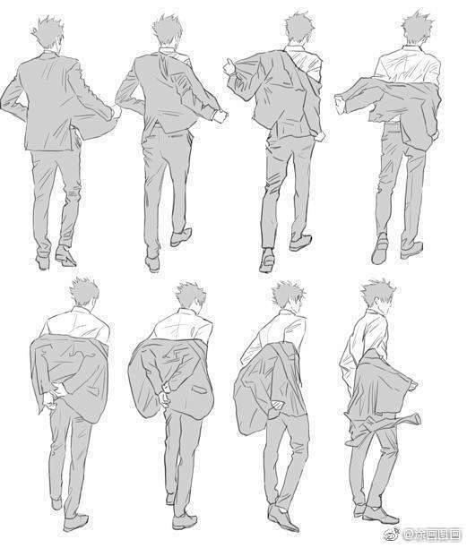 绘画素材 . 衣纹的画法 ​​​​