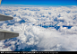 白云天空俯瞰云层素材云层上鸟瞰飞机上的云飞机上拍摄航拍云层蓝天白云俯拍云海机翼
