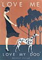 Art Deco Bauhaus A3 Dog Poster Print Vintage 1920's 1930's Fashion Vogue Love Me | eBay